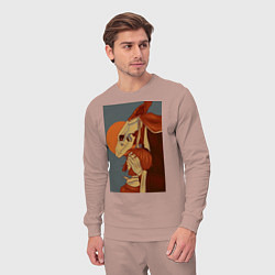 Костюм хлопковый мужской Невеста чародея Элиас Эйнсворт Могущественный чаро, цвет: пыльно-розовый — фото 2