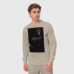 Костюм хлопковый мужской Убийца гоблинов рыцарь авантюрист, цвет: миндальный — фото 2