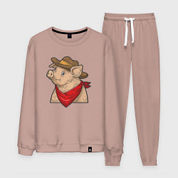 Мужской костюм Свинка ковбой