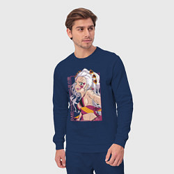 Костюм хлопковый мужской Клинок рассекающий демонов Даки 6 высшая луна, цвет: тёмно-синий — фото 2