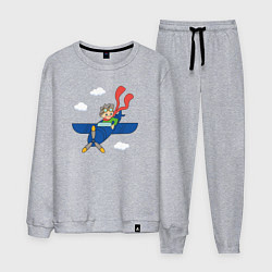 Мужской костюм Мальчик пилот и самолет