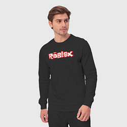 Костюм хлопковый мужской Roblox красный мем, цвет: черный — фото 2