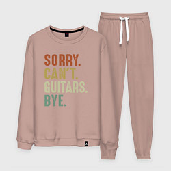 Костюм хлопковый мужской Извини не могу гитары пока, цвет: пыльно-розовый