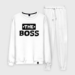 Костюм хлопковый мужской Boss начальник, цвет: белый