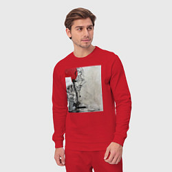 Костюм хлопковый мужской Abstract Red, цвет: красный — фото 2