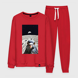 Мужской костюм Голубь на луне делает селфи