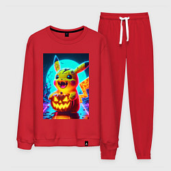 Мужской костюм Пикачу зомби с тыквой - хэллоуин