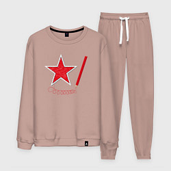 Мужской костюм Красная звезда и карандаш