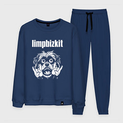 Костюм хлопковый мужской Limp Bizkit rock dog, цвет: тёмно-синий