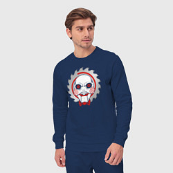 Костюм хлопковый мужской Billy the Puppet, цвет: тёмно-синий — фото 2