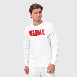 Костюм хлопковый мужской Reanimal logo, цвет: белый — фото 2