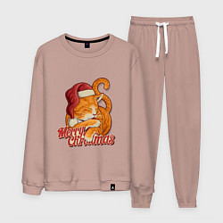 Мужской костюм Новогодний рыжий котик