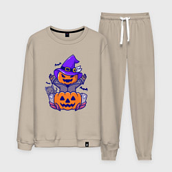 Мужской костюм Привидение тыква