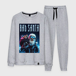 Мужской костюм Плохой Санта Клаус с мешком подарков