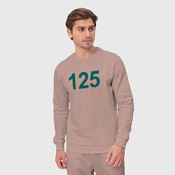 Костюм хлопковый мужской 125 - Игра в кальмара, цвет: пыльно-розовый — фото 2