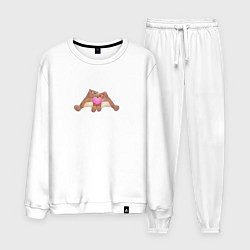 Мужской костюм Влюбленные мишки с сердечком