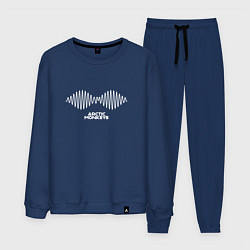 Костюм хлопковый мужской Arctic Monkeys logo, цвет: тёмно-синий