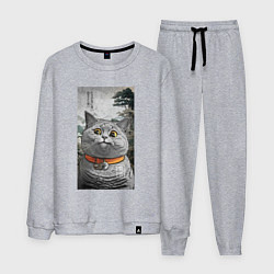 Мужской костюм Мемный кот в японском стиле