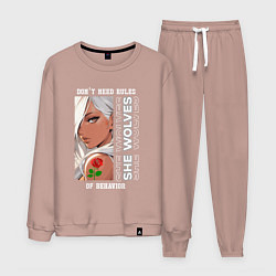 Мужской костюм Девушка из аниме с розой