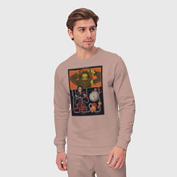 Костюм хлопковый мужской Сыграем в игру, цвет: пыльно-розовый — фото 2