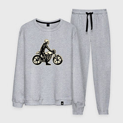 Мужской костюм Скелет мотоциклист