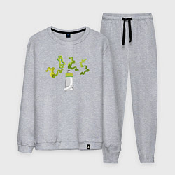 Мужской костюм 2025 цифры зеленые из тюбика