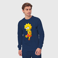 Костюм хлопковый мужской Lisa Simpson, цвет: тёмно-синий — фото 2