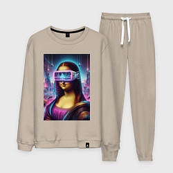 Мужской костюм Джоконда в виртуальных очках - киберпанк