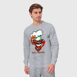 Костюм хлопковый мужской Grill master, цвет: меланж — фото 2