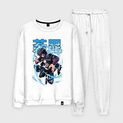 Мужской костюм Моя геройская академия Даби синее пламя