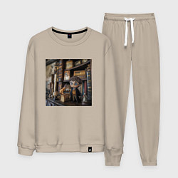 Костюм хлопковый мужской Гарри Поттер, цвет: миндальный