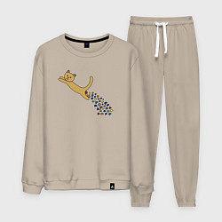 Мужской костюм Кошачьи сердечки