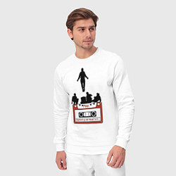 Костюм хлопковый мужской Очень странные дела - Макс, цвет: белый — фото 2