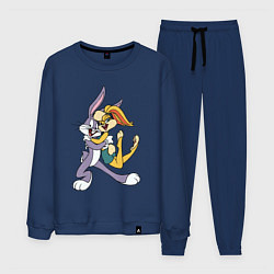Костюм хлопковый мужской Bugs Bunny - Lola Bunny, цвет: тёмно-синий