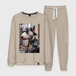 Мужской костюм Чувак бультерьер житель Нью-Йорка