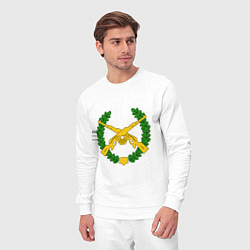 Костюм хлопковый мужской Мотострелковые войска: лавры, цвет: белый — фото 2