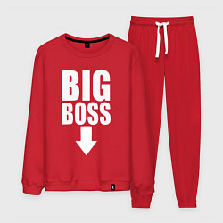 Костюм хлопковый мужской Big boss arrow, цвет: красный