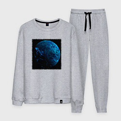 Мужской костюм Синяя планета трещины