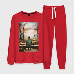 Мужской костюм Мальчик на скамейке