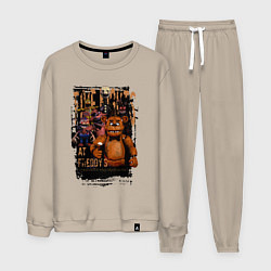Костюм хлопковый мужской Аниматроники из Five Nights at Freddys, цвет: миндальный