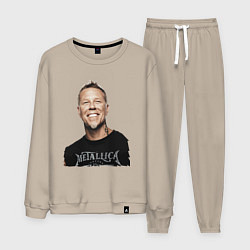 Костюм хлопковый мужской James Alan Hetfield - Metallica leader, цвет: миндальный