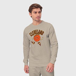 Костюм хлопковый мужской Cleveland Cavs, цвет: миндальный — фото 2