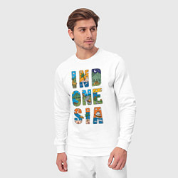 Костюм хлопковый мужской Индонезия, цвет: белый — фото 2