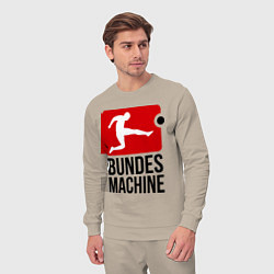 Костюм хлопковый мужской Bundes machine football, цвет: миндальный — фото 2
