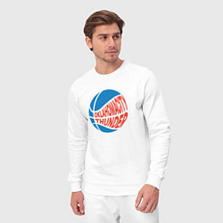 Костюм хлопковый мужской Oklahoma Thunder, цвет: белый — фото 2