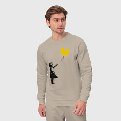 Костюм хлопковый мужской Wu-Tang Banksy, цвет: миндальный — фото 2