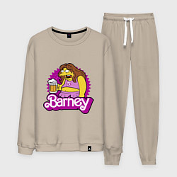 Костюм хлопковый мужской Barney with beer, цвет: миндальный