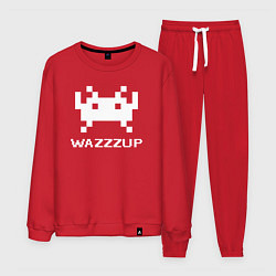 Костюм хлопковый мужской Space invader wazzzup, цвет: красный