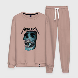 Костюм хлопковый мужской Metallica St Anger, цвет: пыльно-розовый
