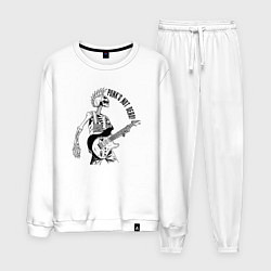 Мужской костюм Skeleton guitarist - punks not dead motto